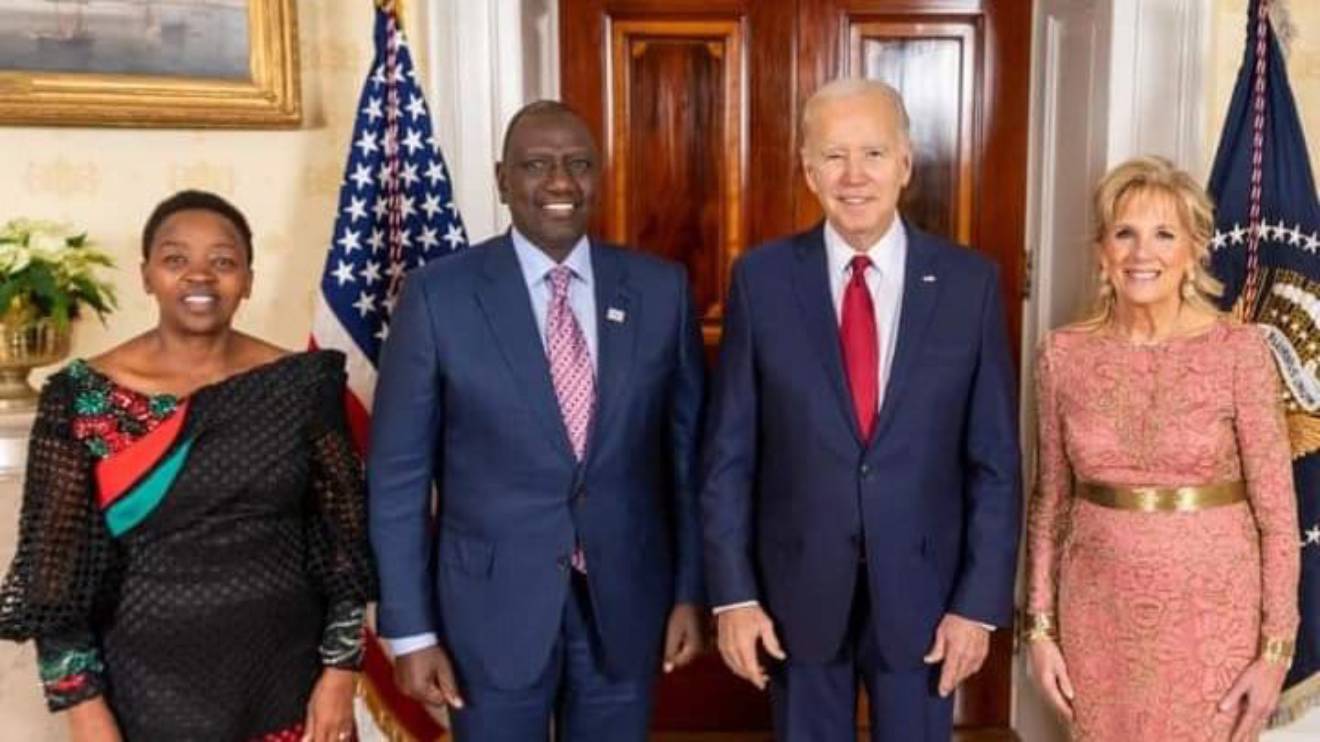 Rachel Ruto, William Ruto, Joe Biden and Jill Biden. PHOTO/COURTESY